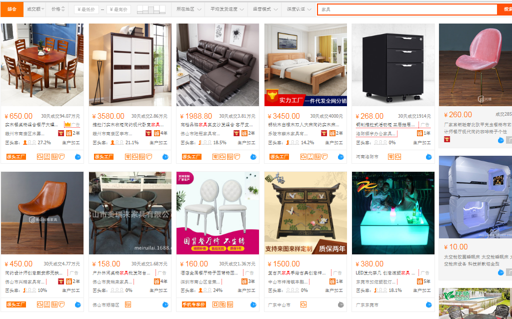 Chia sẻ nhập hàng nội thất Quảng Châu Trung Quốc giá rẻ